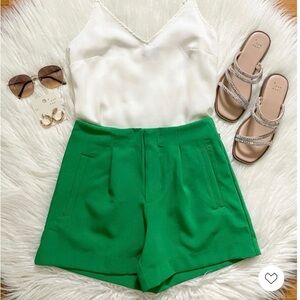 Women's High-Rise Tailored Shorts Green 12